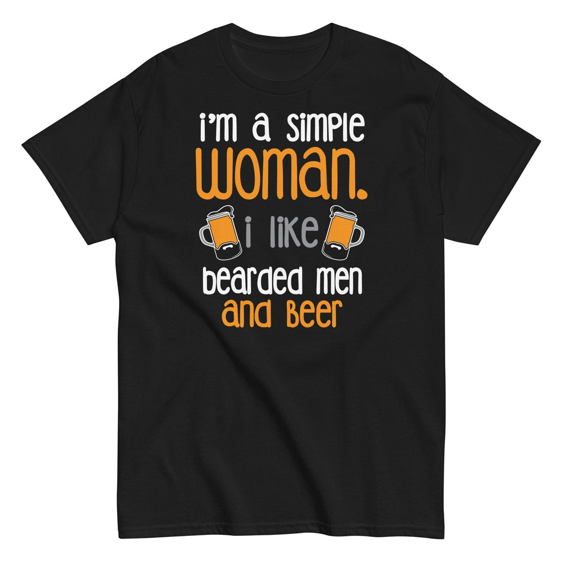 Bearded Men and Beer Shirt for Simple Women