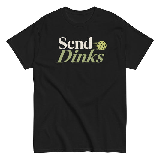 Send Dinks Pickleball Tee for Fans of the Fast-Paced Sport