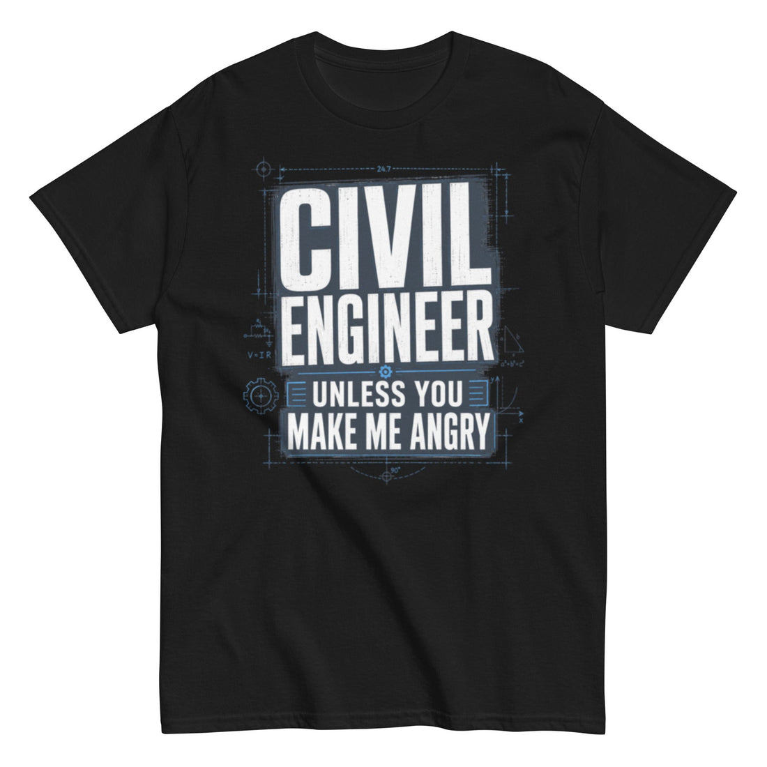 Civil Engineer Angry Warning T-Shirt