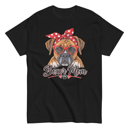 Boxer Mom with Attitude Tee Front View