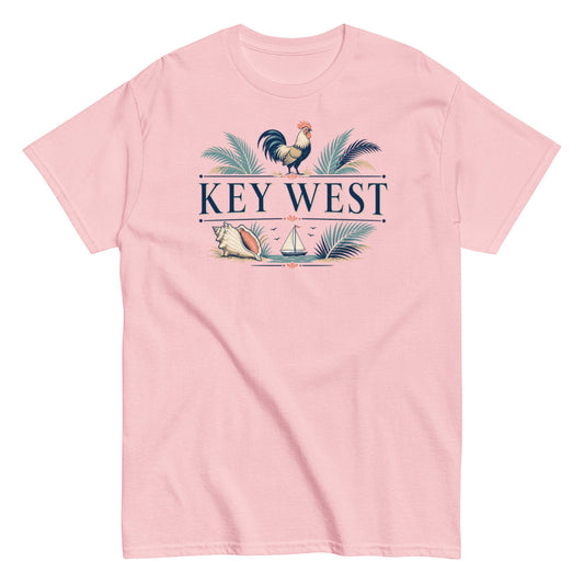 Key West Island Heritage T-Shirt with Tropical Island Culture Design