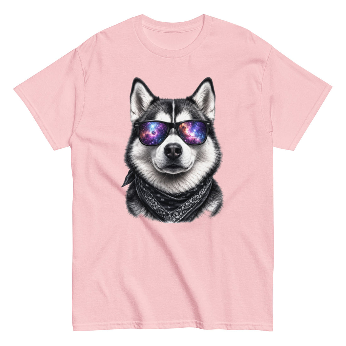 Galaxy Shades Husky Lover Tee in light pink