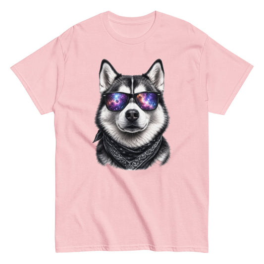 Galaxy Shades Husky Lover Tee in light pink