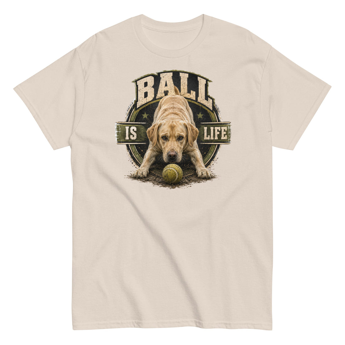 Labrador Retriever Ball Is Life T-Shirt for Dog Owners
