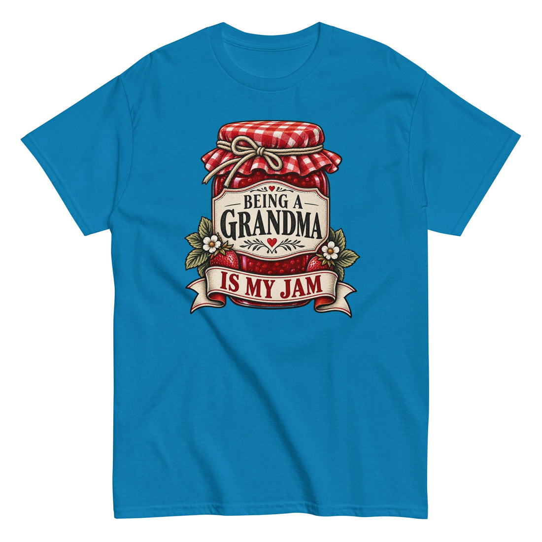 Being a Grandma Is My Jam Grandma Humor Tee with Vintage-Inspired Design