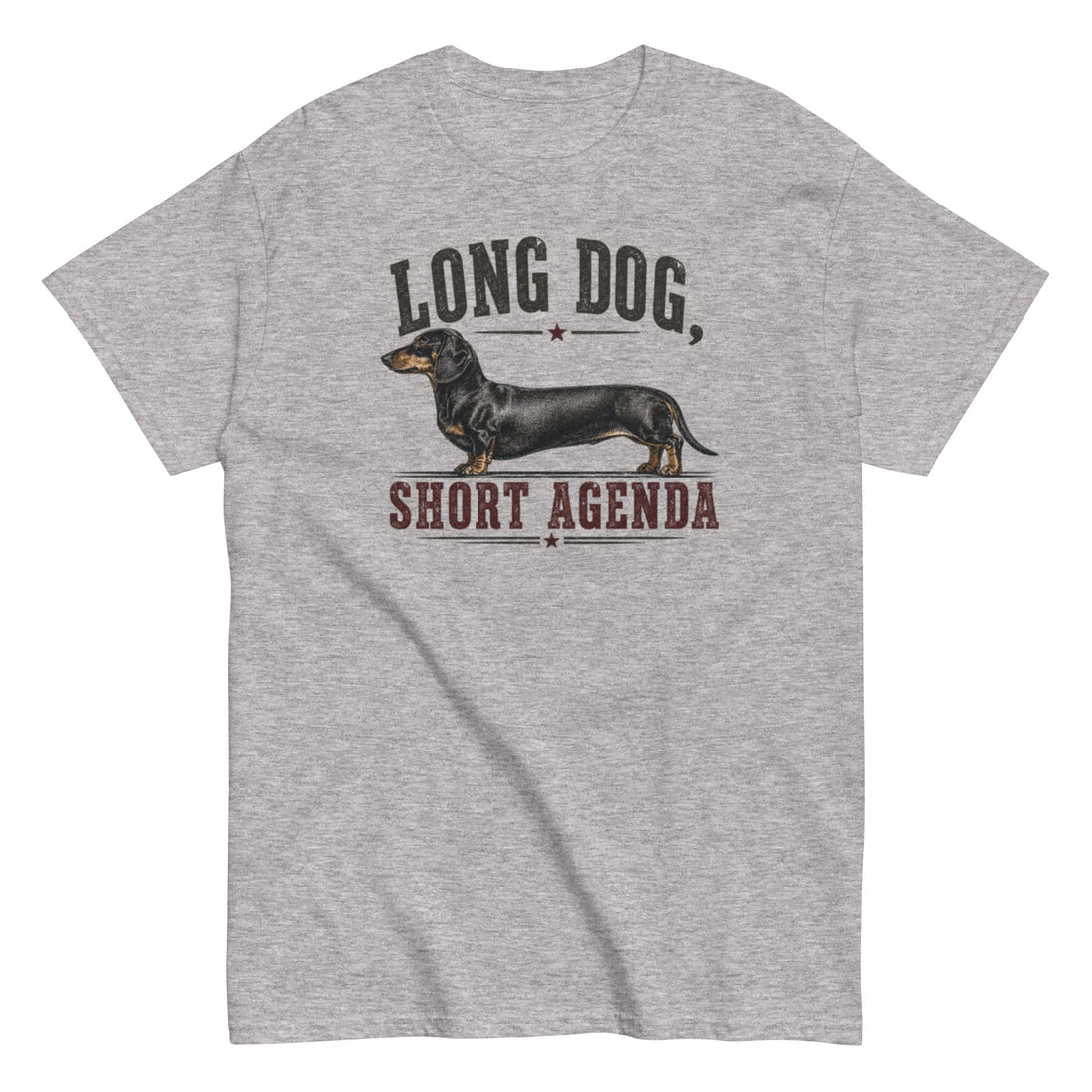 Dachshund Long Dog Short Agenda T-Shirt