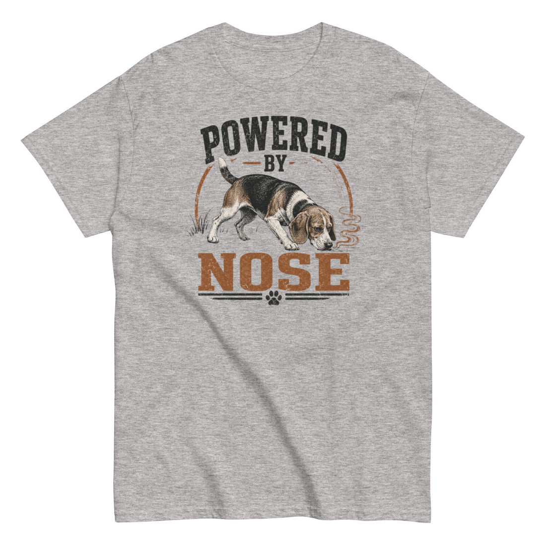 Beagle Powered by Nose T-Shirt for Dog Lovers