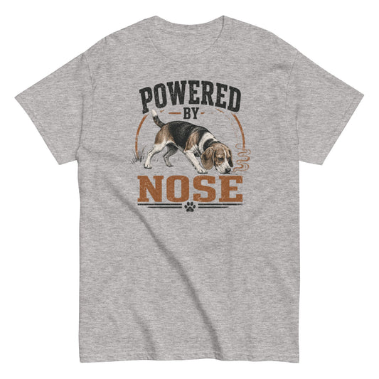 Beagle Powered by Nose T-Shirt for Dog Lovers