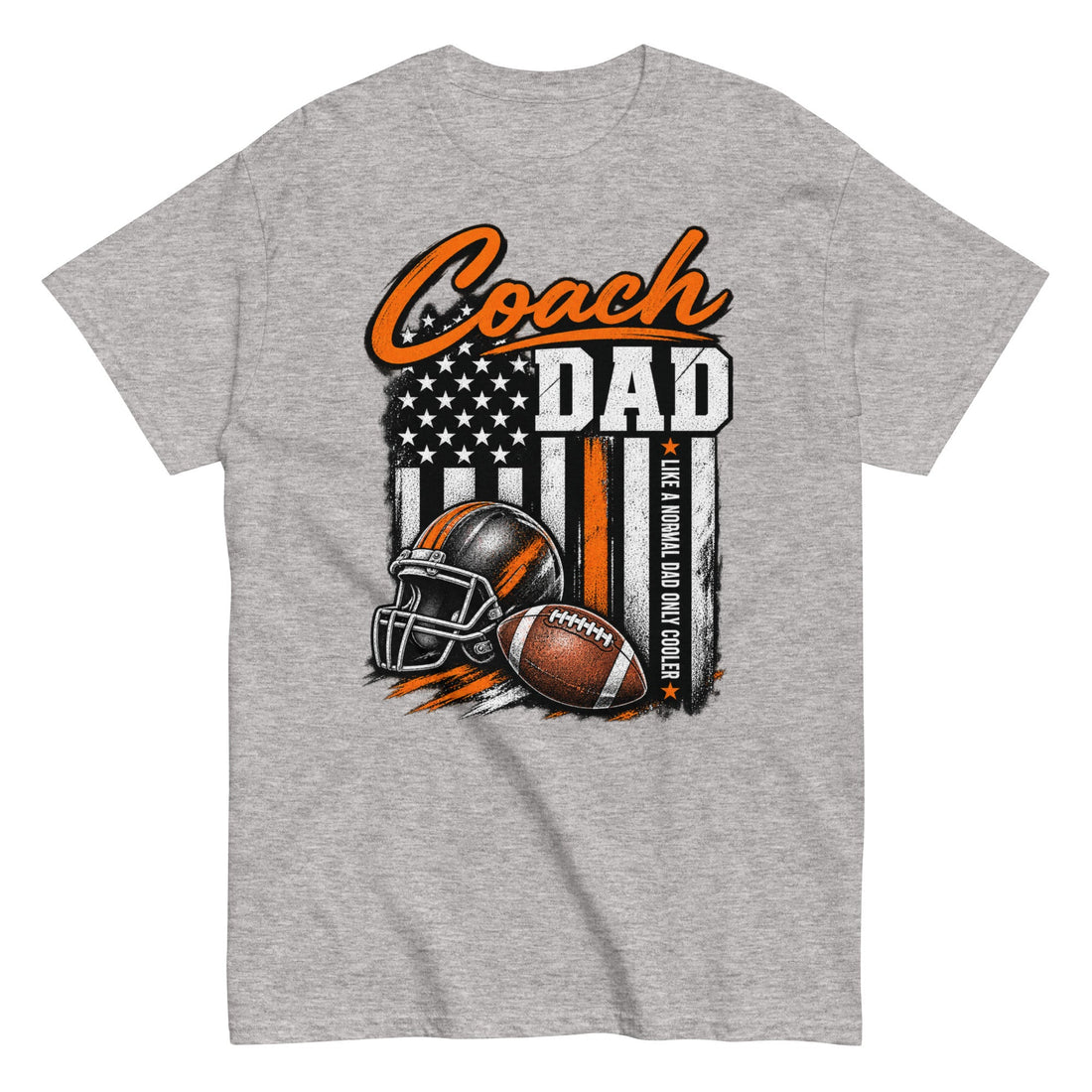 Coach Dad Like a Normal Dad Only Cooler Football Dad Tee
