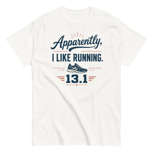 Apparently I Like Running 13.1 Shirt, Funny Half Marathon Runner Tee