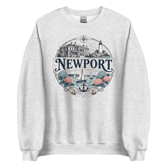 Newport Rhode Island Nautical Crewneck Sweatshirt