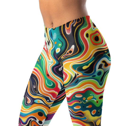Hypnotic abstract leggings with mesmerizing pattern and comfortable stretch fabric