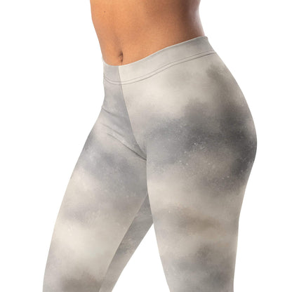 Fog gradient leggings with soft texture and four-way stretch