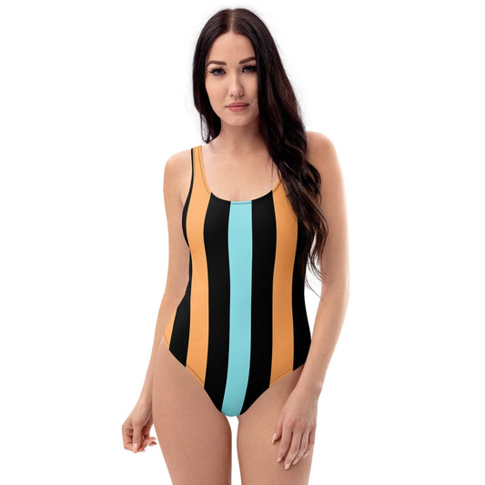 Classic Striped One-Piece Swimsuit