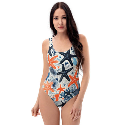 Sea Star One-Piece Swimsuit for Beach Lovers
