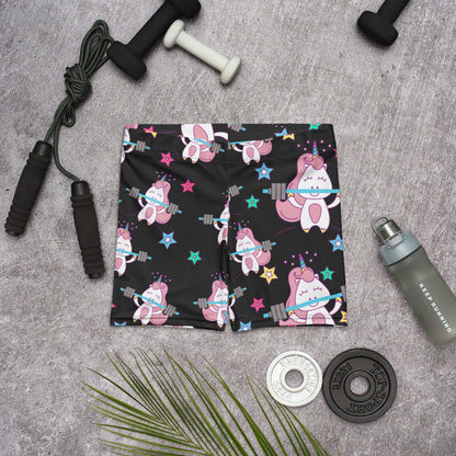 Unicorn Weightlifting Shorts for Women | Star Print Activewear