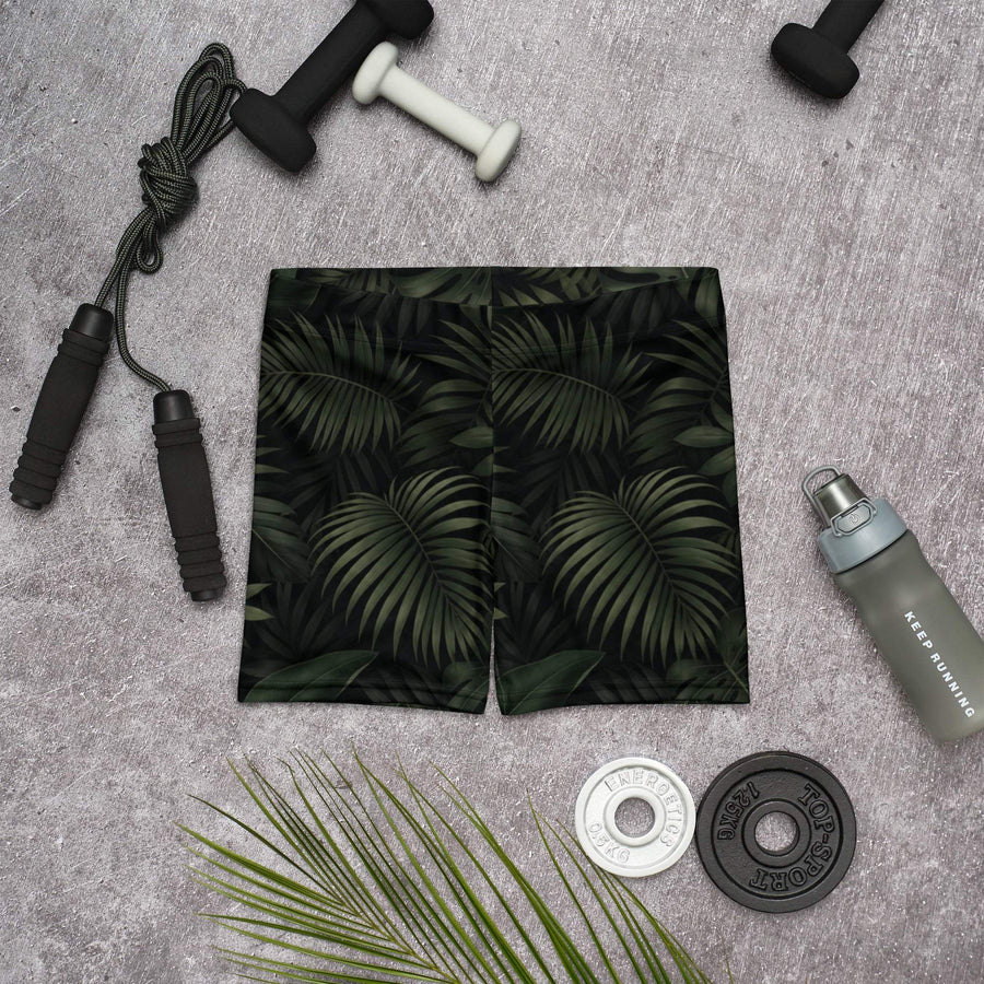 Botanical Jungle Shadow Biker Shorts