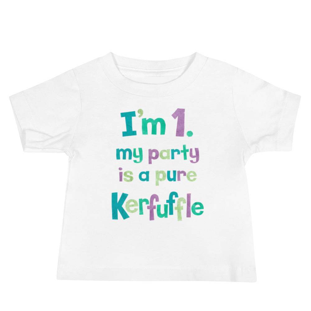1st Birthday Party Baby Jersey Tee - Pure Kerfuffle Design