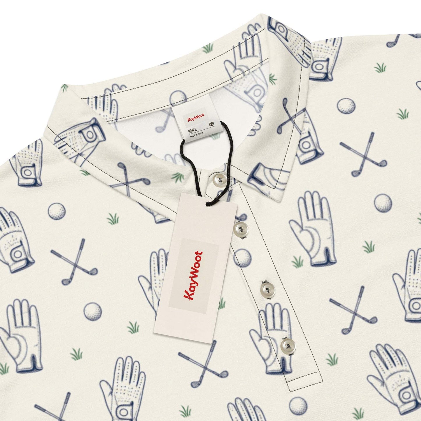 Golf glove icons men's slim fit polo for golfers