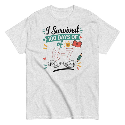 100 Days Survived Teacher Shirt - Unisex Classic Tee