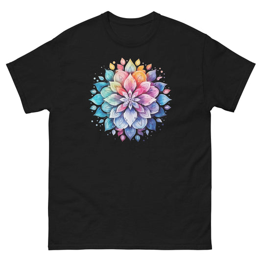 Boho Floral Mandala Tee for Yoga Lovers