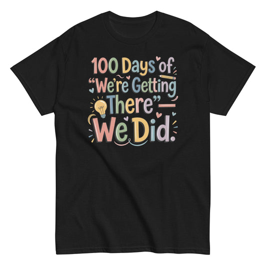 100 Days of School Teacher Shirt - Fun and Positive Design