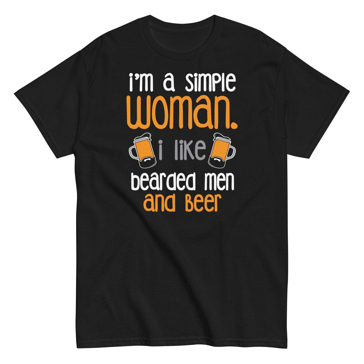 Bearded Men and Beer Shirt for Simple Women