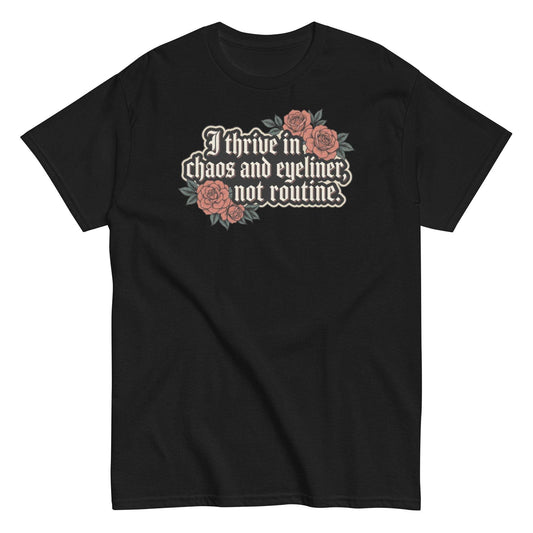 Gothic Rose Graphic Tee - Unisex Alternative Makeup Shirt