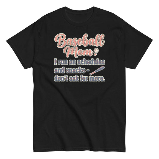 Funny Baseball Mom Shirt - Vintage Retro Design Tee