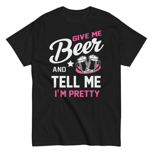 Funny Beer and Compliments Tee for Women
