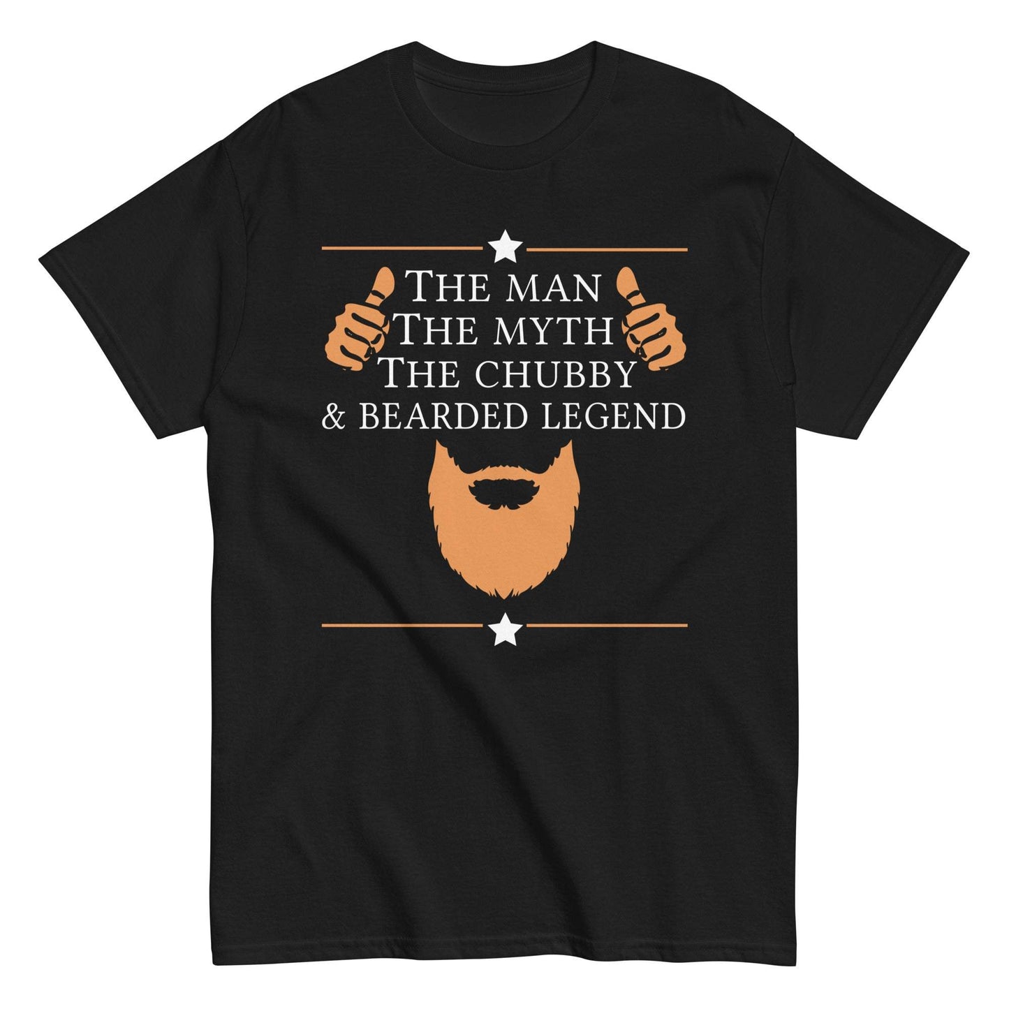 Chubby and bearded legend graphic tee