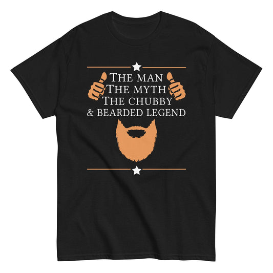 Chubby and bearded legend graphic tee