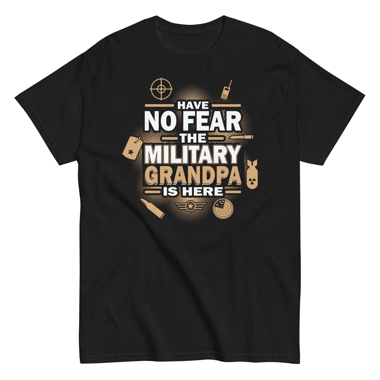 Military Grandpa Tee: Bold and patriotic design for veterans and their families
