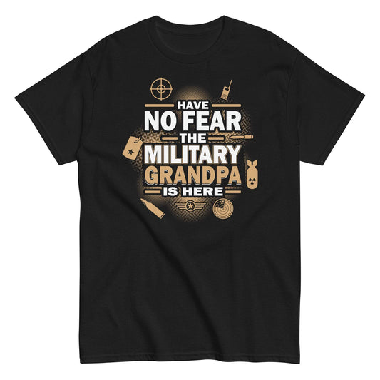 Military Grandpa Tee: Bold and patriotic design for veterans and their families