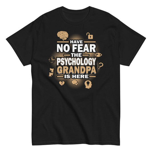 Psychology Grandpa Tee for Fearless Minds