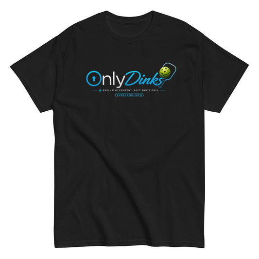 Pickleball tee for OnlyDinks players