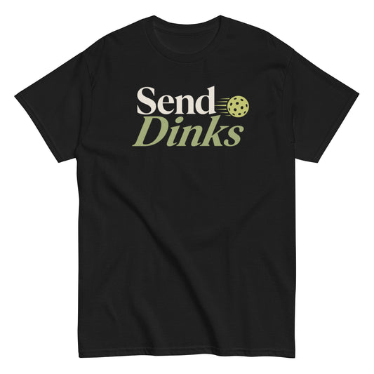 Send Dinks Pickleball Tee for Fans of Fast-Paced Sport