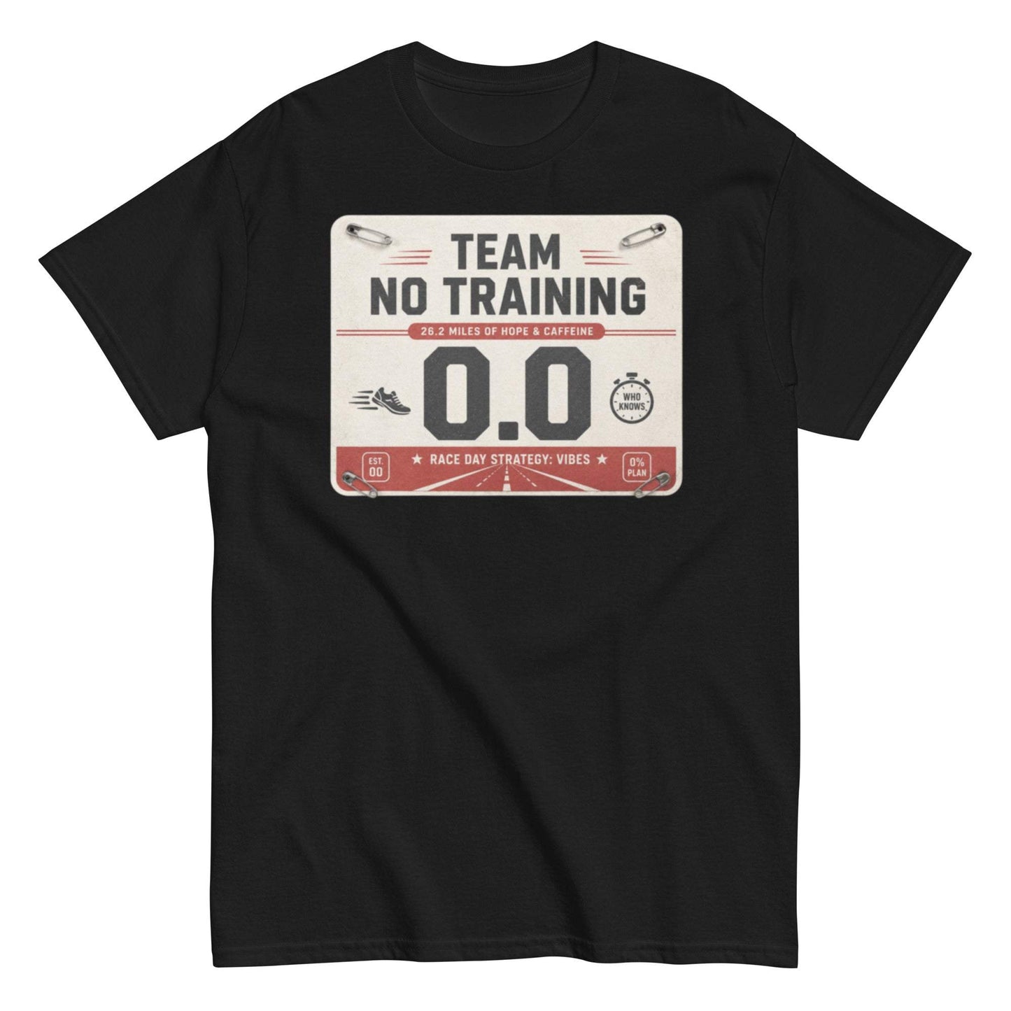 Sarcastic race bib marathon runner unisex tee