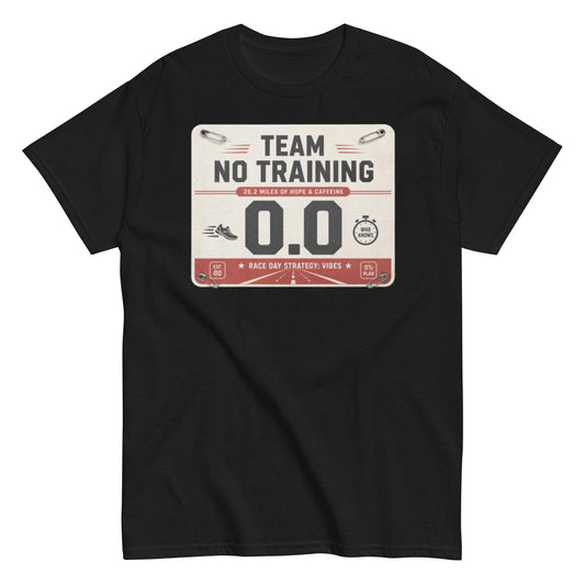 Sarcastic race bib marathon runner unisex tee