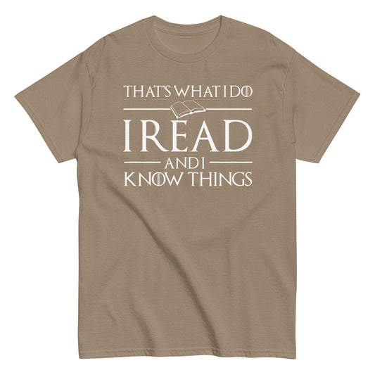 Witty book lover tee with bold graphic design and humorous phrase