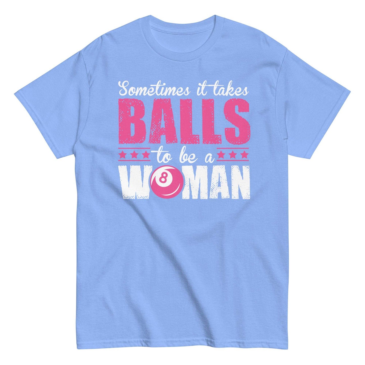 Empowering pool billiard tee for women