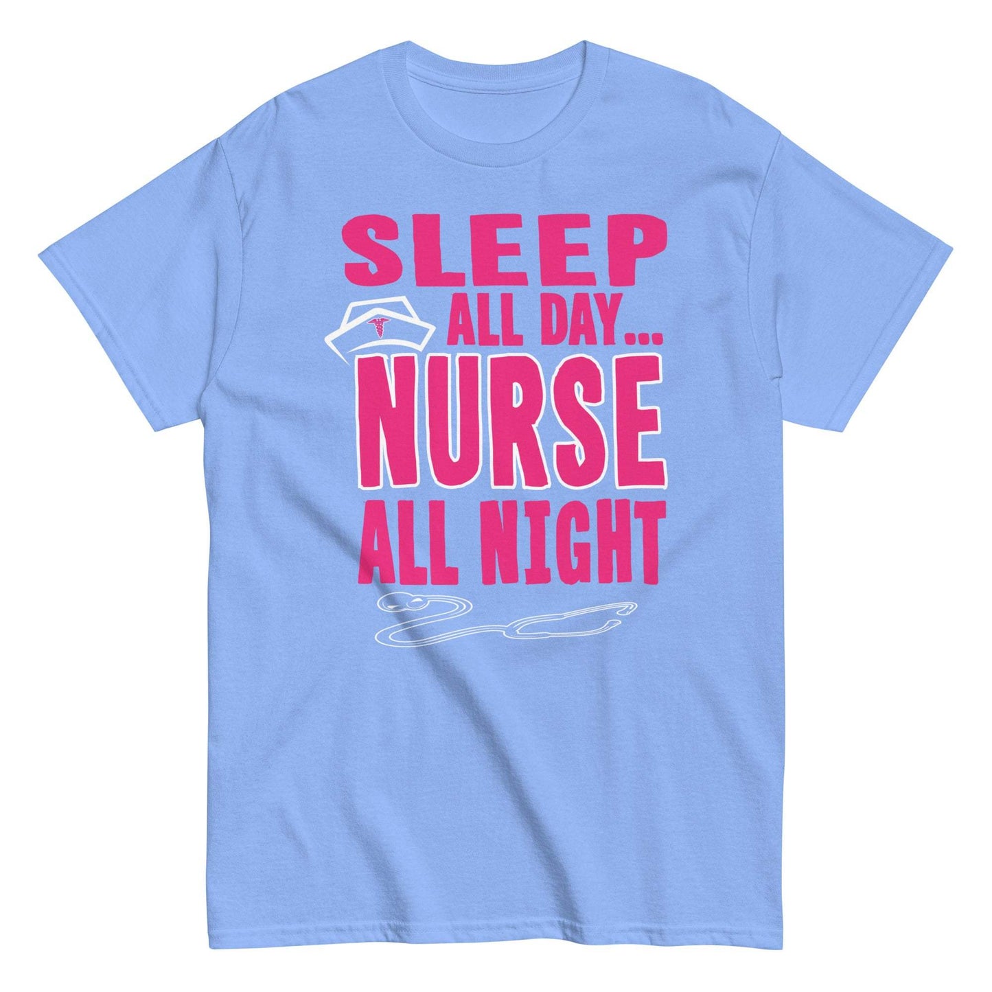Sleep All Day Nurse All Night Graphic Tee