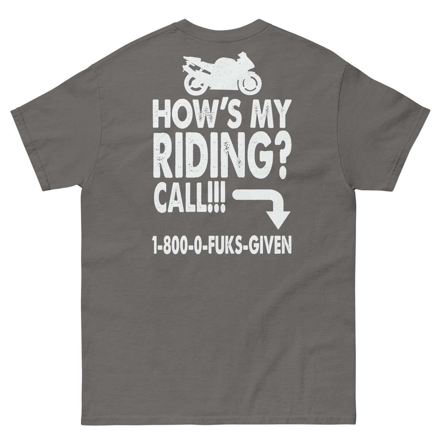 Unisex classic tee for motorcycle riders