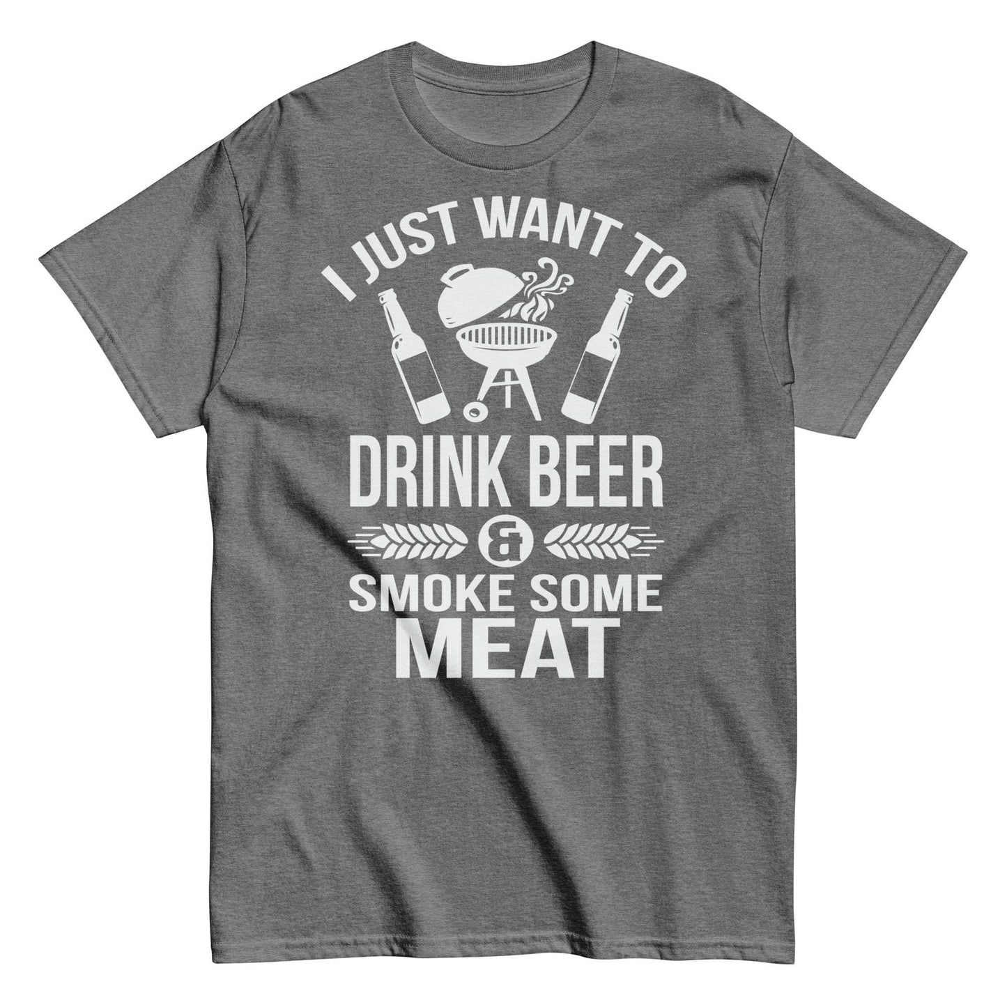 Beer and Meat Lover Unisex Classic Tee - 100% cotton, perfect for BBQ and grilling fans