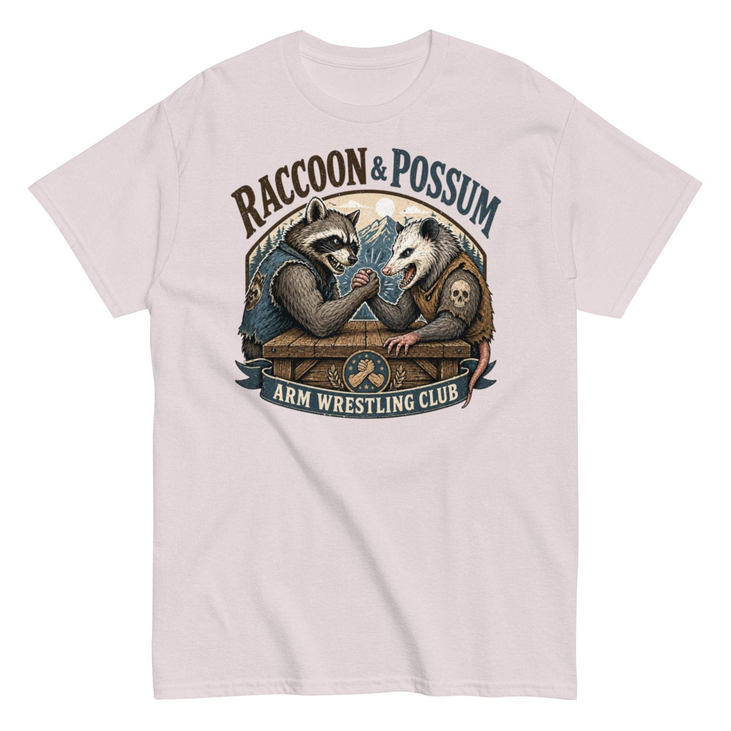 Raccoon & Possum Arm Wrestling Tee - Unisex Classic