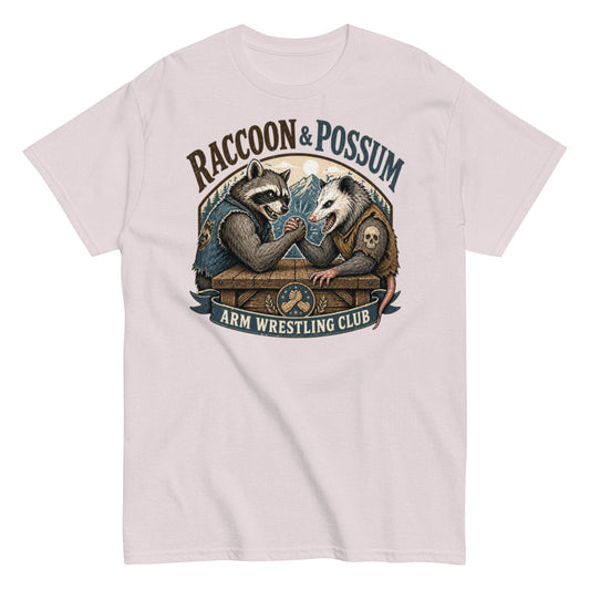 Raccoon & Possum Arm Wrestling Tee - Unisex Classic