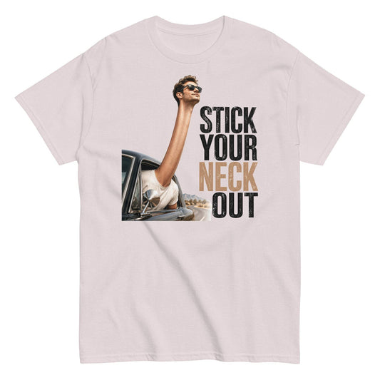 Literal Visual Interpretation Tee with Playful Neck Design