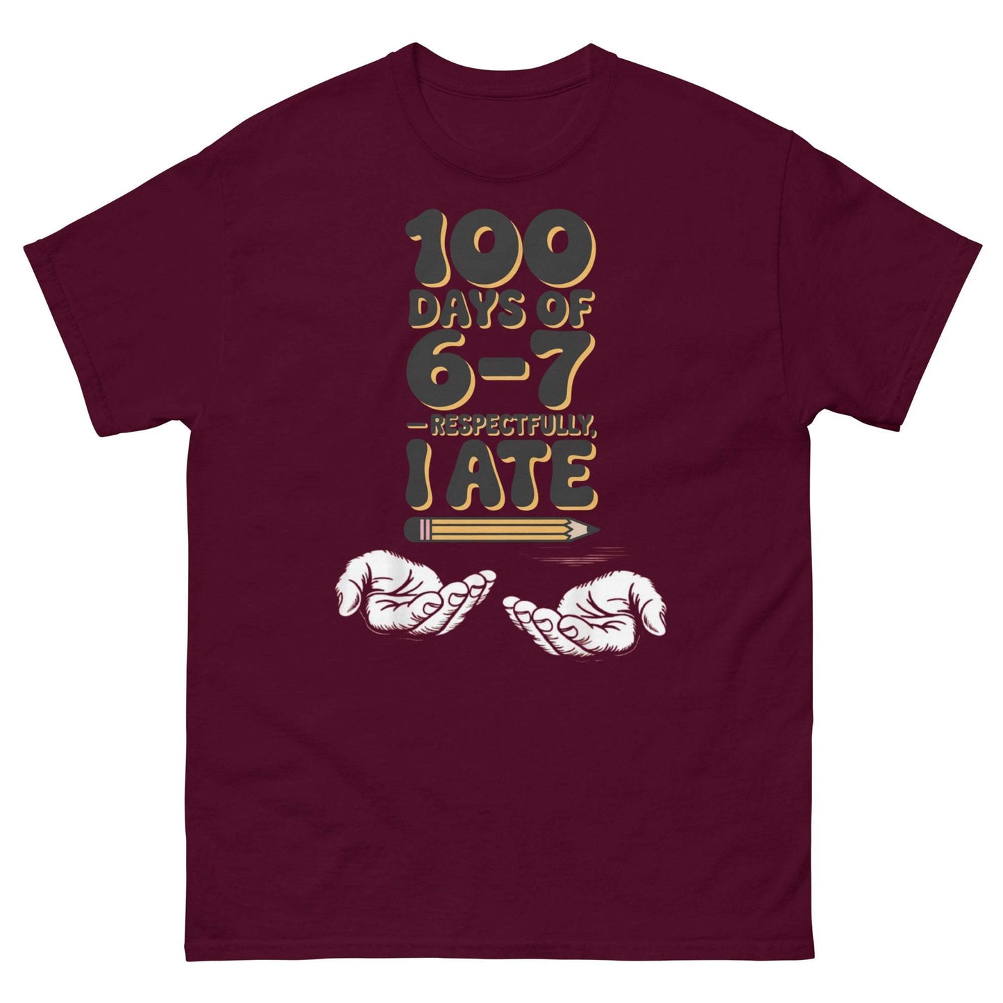 100 Days of Respectfully Eating Teacher Shirt - Unisex Classic Tee