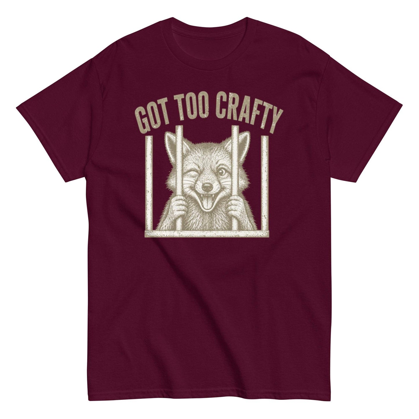 Crafty Fox Behind Bars Unisex Tee