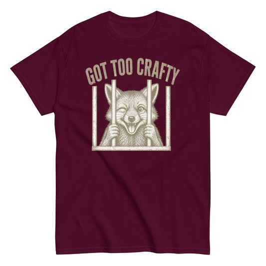 Crafty Fox Behind Bars Unisex Tee